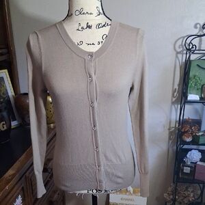 Banana Republiv Classic Beige Women's Cardigan Sweater XS